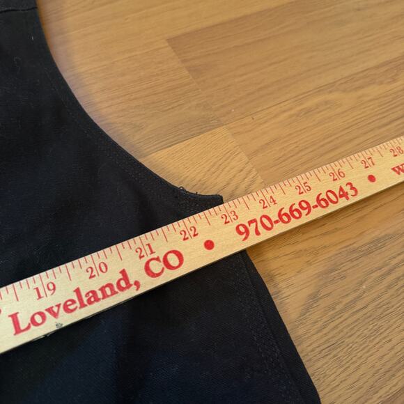 Men's Wyoming Traders Black Canvas Bronco Western Button Up Vest Sz XL Tall XLT - Picture 3 of 8